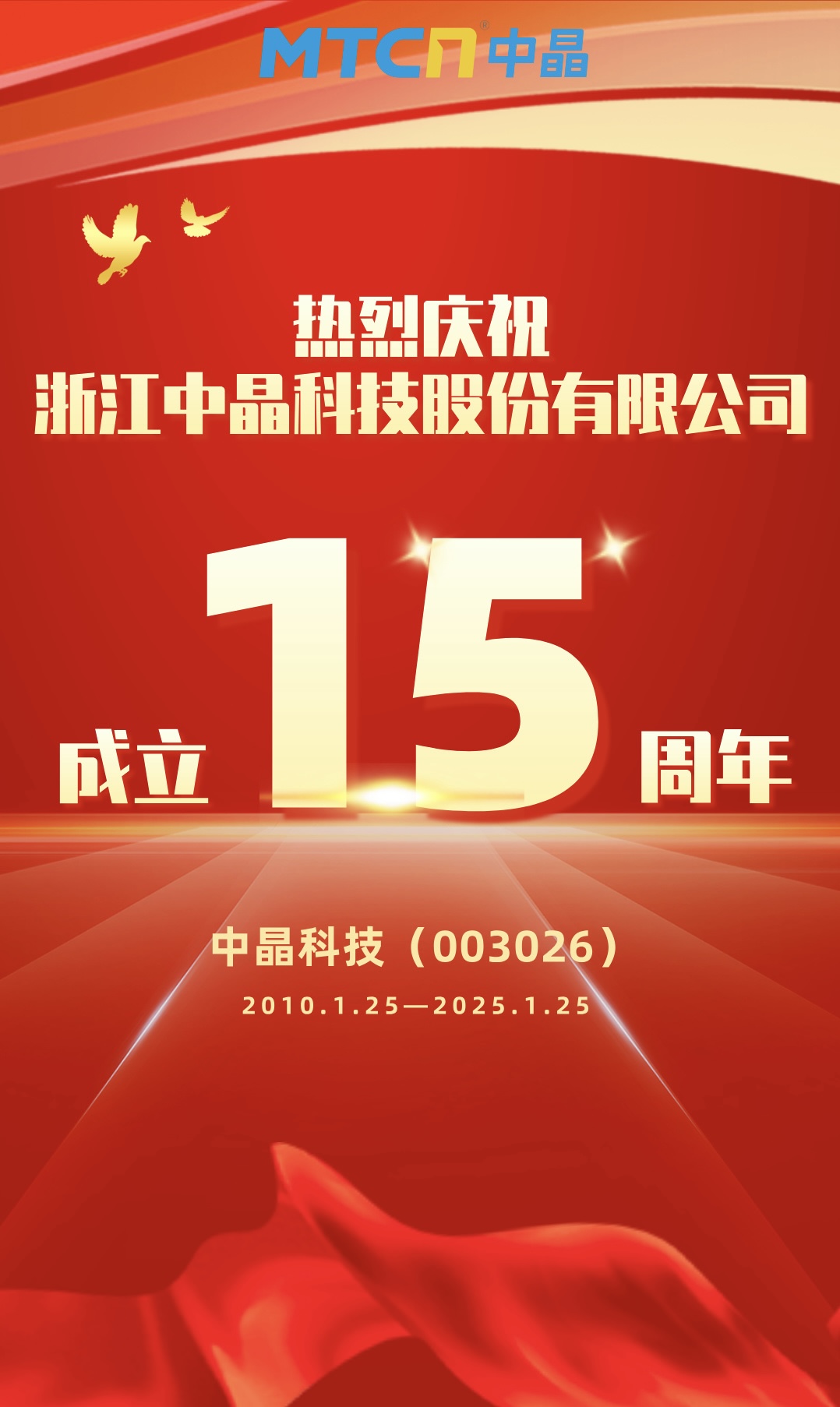 中晶科技15周年|奮進(jìn)十五載，揚帆向未來